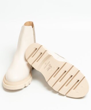 BONTRE 【LucaGrossi/ルカグロッシ】厚底サイドゴアショートブーツ アイボリー