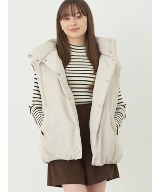 earth music&ecology パファーベスト Beige