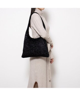 UNBILLION カシュカシュ cachecache / シャギーラメワンハンドルトートバッグ