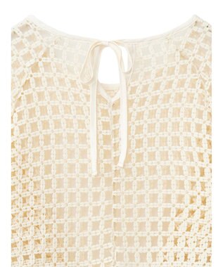 Green Parks ・ＳＵＧＡＲ　ＳＰＯＯＮ　フラワーメッシュプルオーバー Ivory