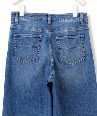 ICB 【ICB×tamachan_style コラボ】スタイルアップ ワイドデニム ライトインディコ系