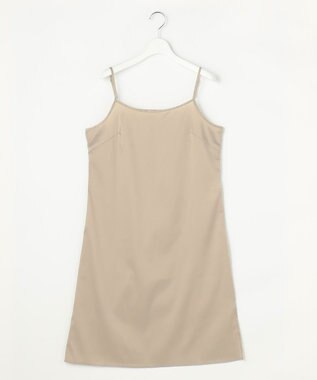 自由区 ビスコースナイロンドビーストライプ ワンピース ベージュ系