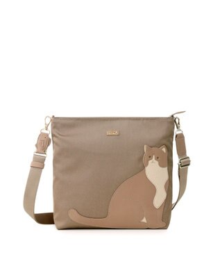 IBIZA アニマーダ　ナイロン　ショルダーバッグ（ネコ）