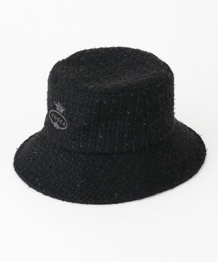 TOCCA 【UV90%以上カット・洗える・サイズ調整可】TWEED BUCKET HAT バケットハット ブラック系