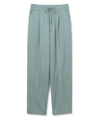 uncrave 【洗える】サテン ドロストパンツ（uncrave STANDARD） アッシュブルー