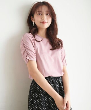  【UVケア・美人百花7月号掲載】ギャザースリーブ Tシャツ