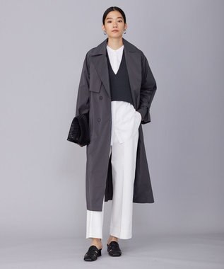 ICB メモリートレンチ コート チャコール系