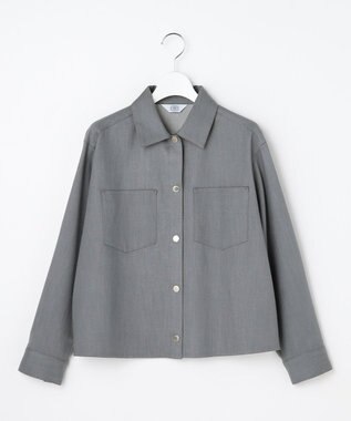 J.PRESS LADIES S セルロースシャンブレー ジャケット グレー系
