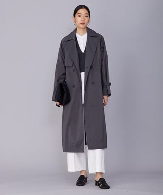 ICB メモリートレンチ コート チャコール系