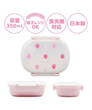 Mother garden ネット店 マザーガーデン 野いちご ランチ2点セット 《レトロストロベリー柄》 レトロストロベリー柄