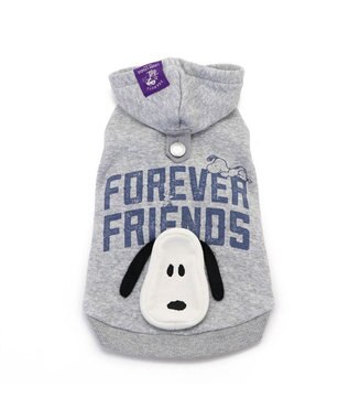 PET PARADISE スヌーピー ずっ友 お揃い パーカー 《グレー》  中型犬  大型犬 グレー