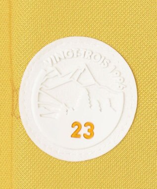 23区GOLF 【WOMEN】ワッペンプリント鹿の子シャツ キャメル系