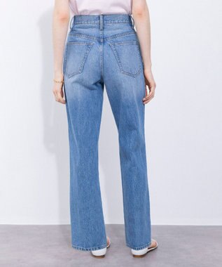 NAVE 【Nave　洗える】デニム センタープレスパンツ スカイブルー系