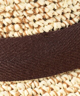 JOSEPH ABBOUD 【サイズ調整可】ラフィアメランジ ハット ホワイト系