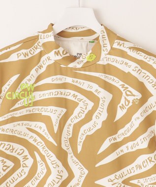 PW CIRCULUS 【UVカット / 吸水速乾 / 伸縮性抜群】【MEN】ゼブラ柄モック T ベージュ系5