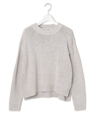 23区 【洗える】コットンルレックスリリー カラーニット ラベンダーミックス