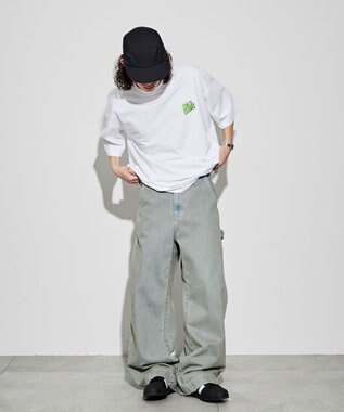 WEGO 【ユニセックス着用ITEM/綿100％/SMLサイズ】別注ベンデイビスプランプロゴT ホワイト