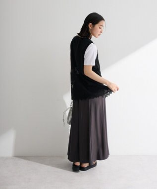 Green Parks レースドッキングＺＩＰベスト Black