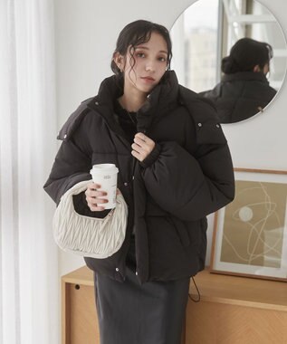  【2WAYフード取り外し可能/あったかい】２WAYパディングブルゾン