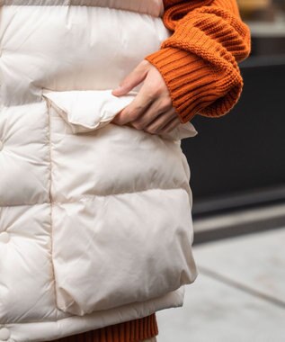 WEGO カラーナイロンパテッドベスト ホワイトその他