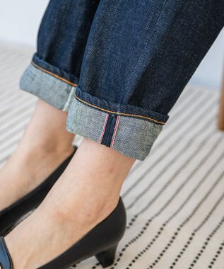 caqu boy`s cutⅡ テーパードストレートデニム ワンウォッシュ rinse