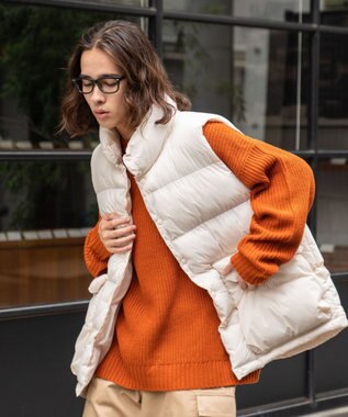 WEGO カラーナイロンパテッドベスト ホワイトその他