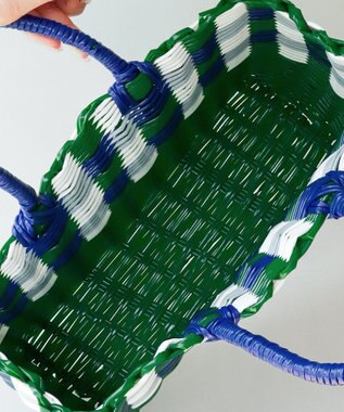 Tiaclasse パターンマルシェバッグ グリーン