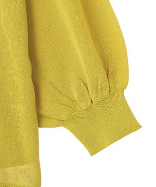 YECCA VECCA シアーニットVネックカーディガン Yellow