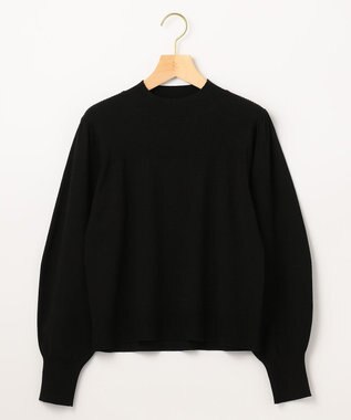 組曲 L 【洗える】Elenaパフスリーブ ニット ブラック系