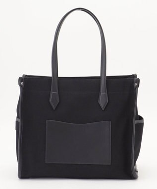 Y'SACCS バインダーキャンバスA4トートバッグ ブラック