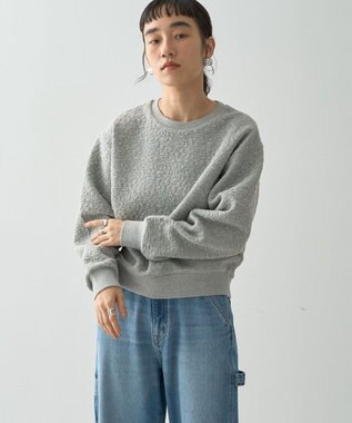 AMERICAN HOLIC フクレジャガードプルオーバー Gray Mixture