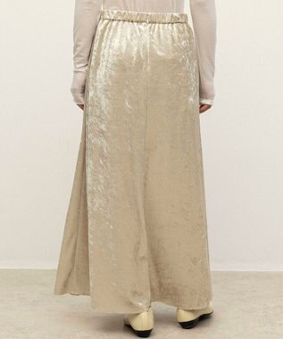 NAVE 【ReNAVE】クラッシュベロア スカート ライトベージュ系