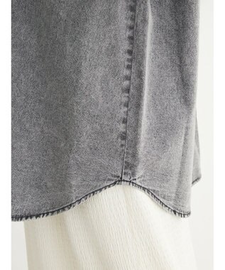Green Parks ・ＥＬＥＮＣＡＲＥ　ＤＵＥ　デニムロングスリーブシャツ Gray Mixture