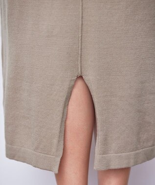 Tiaclasse 【2点セット】Wフェイスニットベスト＆ニットワンピース ベージュ