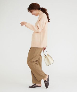 Feroux 【洗える・古畑星夏さん着用】ハイネックニット プルオーバー ピンク系