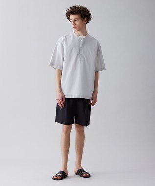 UNFILO MENS ライトリネン ショートパンツ [23年春夏商品] ブラック