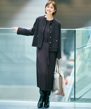 自由区 【SHIHOさん着用】ストレートインヒールロング ブーツ ブラック