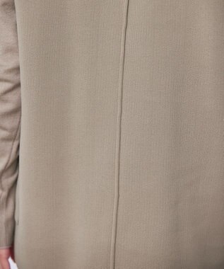 Tiaclasse 【2点セット】Wフェイスニットベスト＆ニットワンピース ベージュ