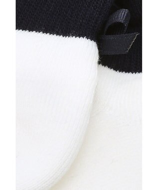 DAKS 裏リボンポイント足首パイルソックス スノーホワイト