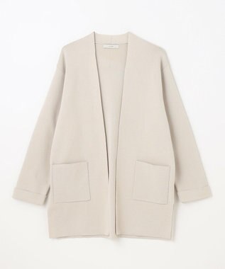 ANY L 【洗濯機可】総針ロングコーディガン サンドベージュ