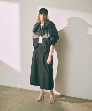 FORFORMO Ruffle Collar Blouson ラッフルカラーブルゾン グレー