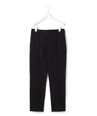 ICB L 【セットアップ対応・洗える】コットンコンプレッシャー テーパードパンツ ブラック系