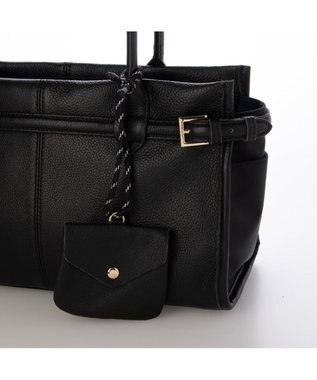 UNBILLION ペルケ perche / 牛革×ナイロンランドスケープトート ブラック