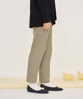 steppi 【洗える/防臭】パール付 メリノウール ポインテッドパンプス チャコールグレー