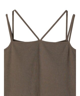 Green Parks カップ付きマルチストラップタンク Khaki