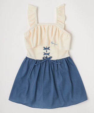 OP／FILA 【repipi armario】編上げAライン水着 ブルー