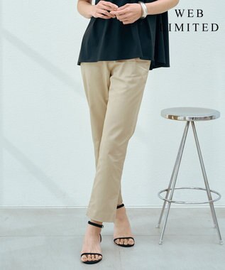 ジェイプレス　ノーカラー　パンツ テーパードパンツ　大きいサイズ　XL 手洗可 GOLDJAPAN 大きいサイズ レディース パンツ センタープレス