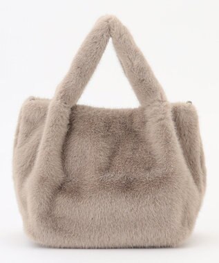 ANY カラーファーバッグ モカ