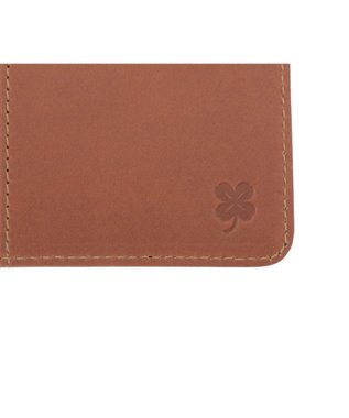 genten クアドリフォリオ 2つ折り財布 ブラウン