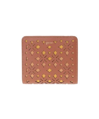 genten クアドリフォリオ 2つ折り財布 ブラウン
